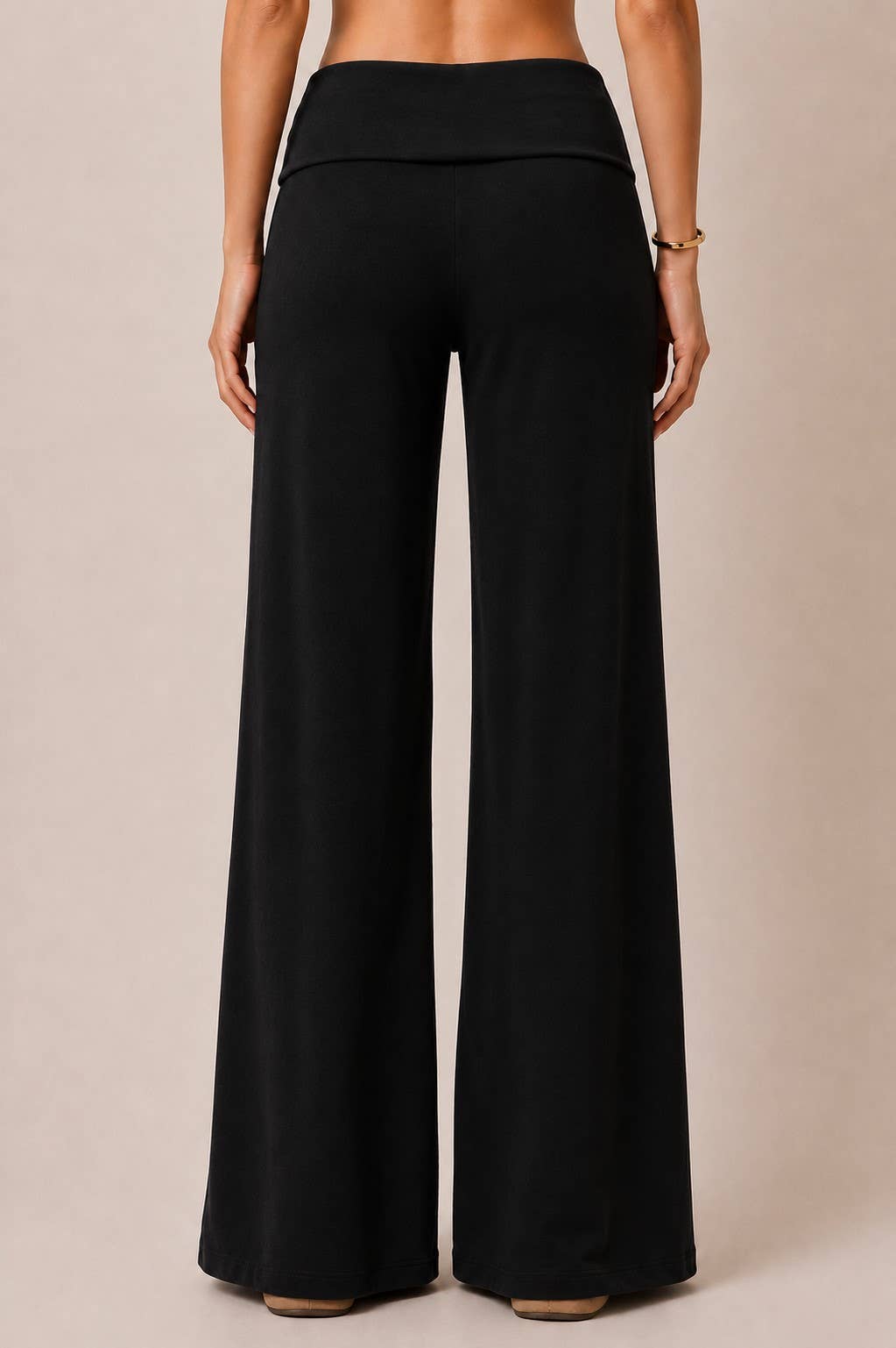 Soft Wide Leg Fold Over Louange Pants