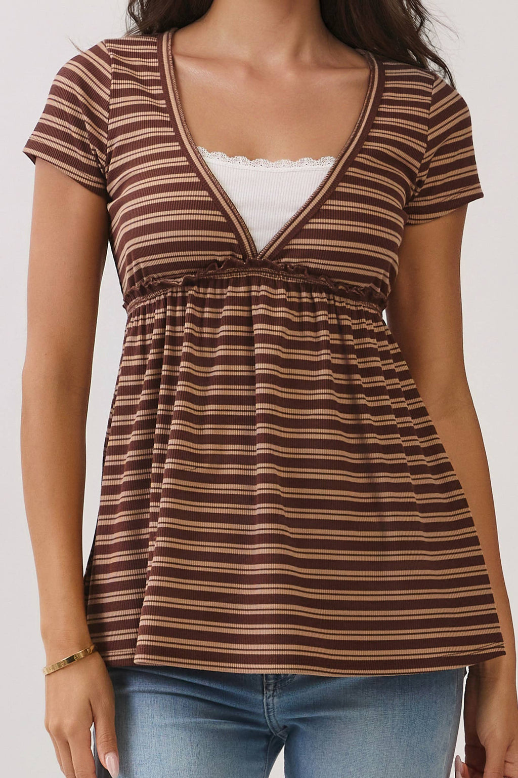Cocoa Sweetheart Babydoll Top
