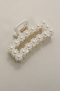 Pearl Hair Claw Clip - Copper & Linen