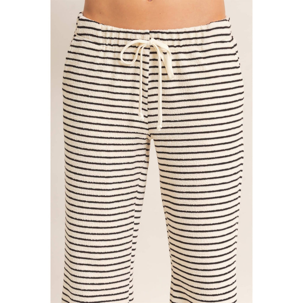 Striped Wide Leg Pants - Copper & Linen