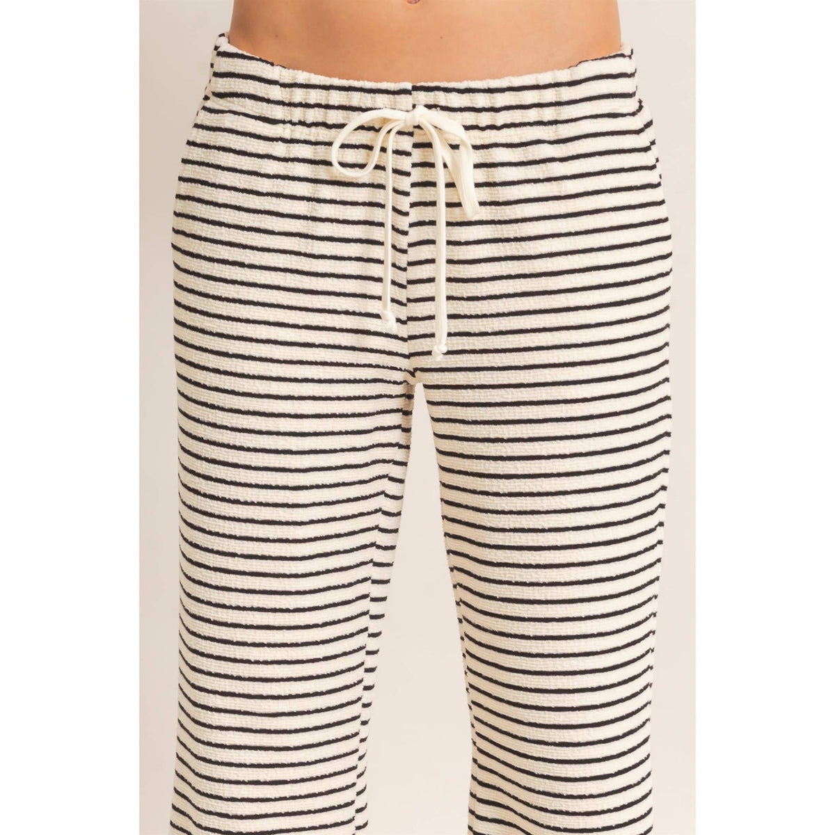 Striped Wide Leg Pants - Copper & Linen