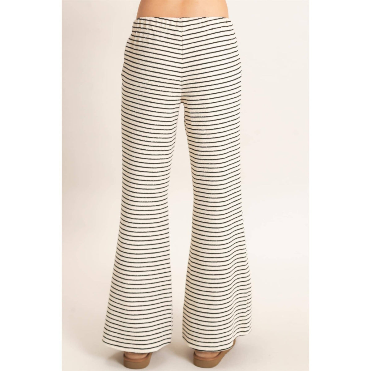 Striped Wide Leg Pants - Copper & Linen